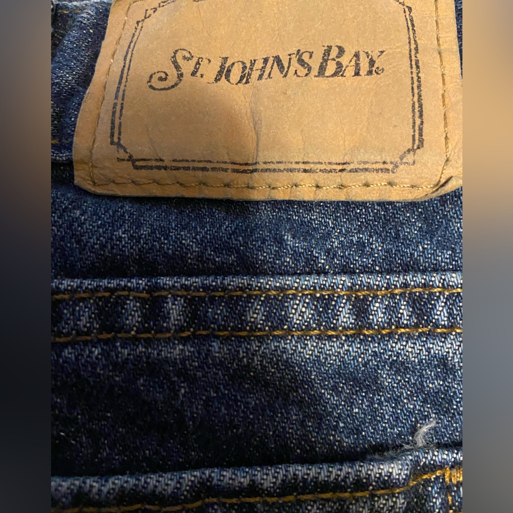 Mens St Johns Bay Brand Dark Blue Easy Fit Jeans 42x30 Mens St Johns Bay Brand Dark Blue Easy Fit Jeans 42x30